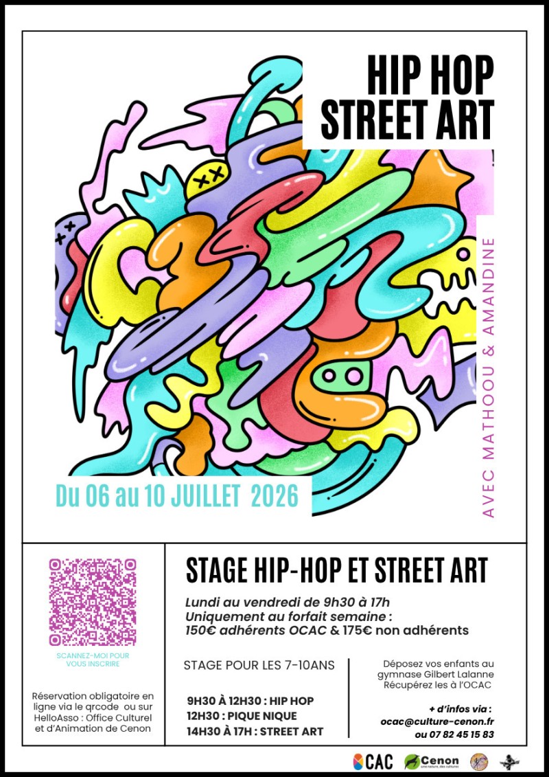 STAGE DE HIP HOP ET STREET ART