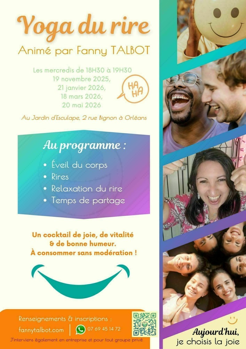 Yoga du rire à Orléans