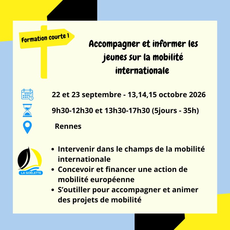 Formation : accompagner et informer les jeunes sur la mobilité internationale
