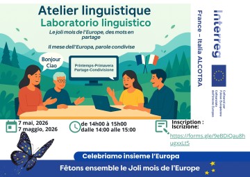 Atelier linguistique de culture commune ALCOTRA, 2ème édition
Joli mois de mai : des mots en partage