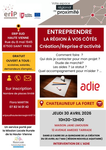 Entreprendre la Région à vos côtés