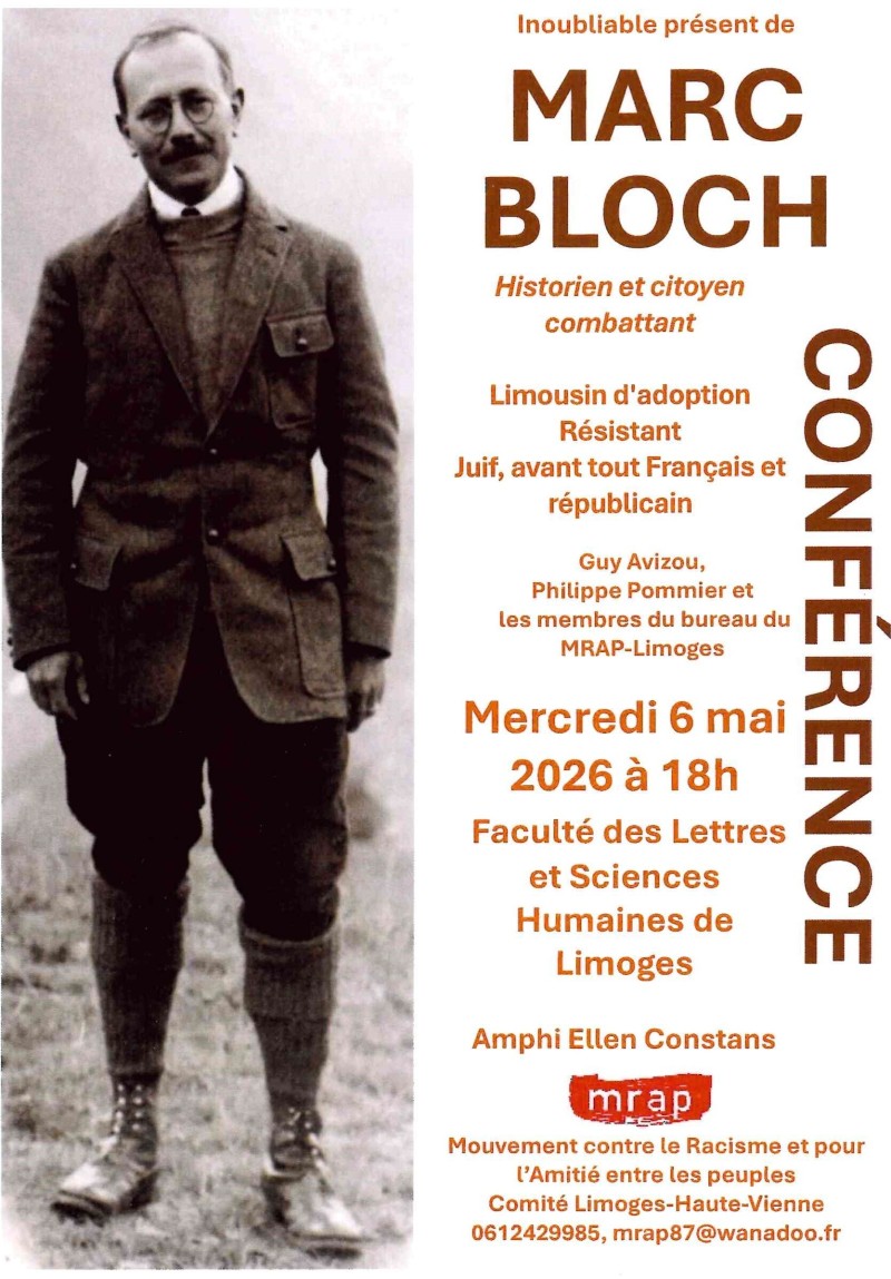 CONFÉRENCE : INOUBLIABLE PRÉSENT DE MARC BLOCH