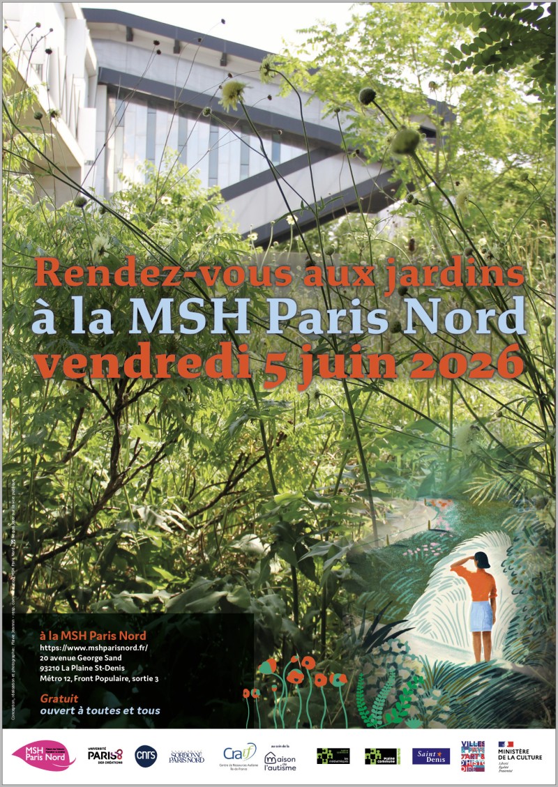 visite du jardin de la MSH Paris Nord
