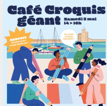 Un Café Croquis XXL à La Rochelle : quand l’art rencontre le vélo et l’engagement