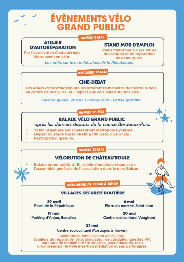 Atelier d'autoréparation et stand d'informations