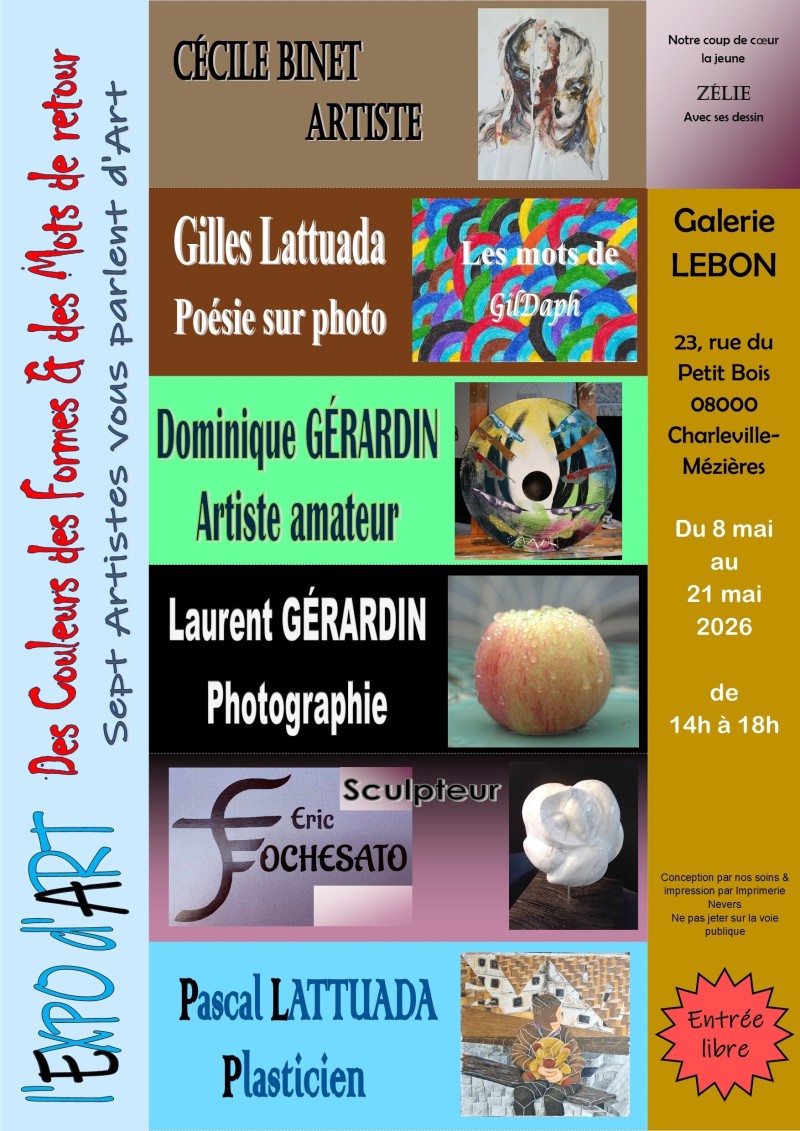 Exposition d'art - Des Couleurs des Formes et des Mots