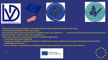 Joli mois de l’Europe au lycée Victor Duruy