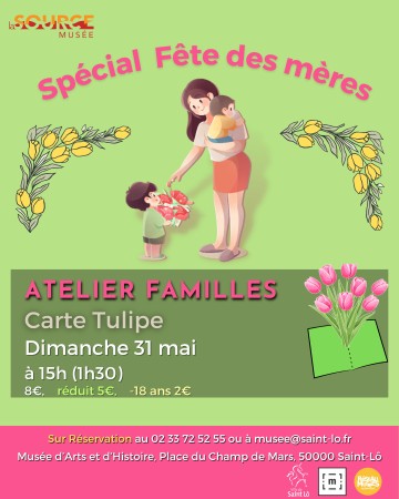 Atelier Famille "Carte Tulipe"