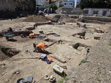 Bureau d'archéologie Hadès : Visite d'un chantier en cours de fouille