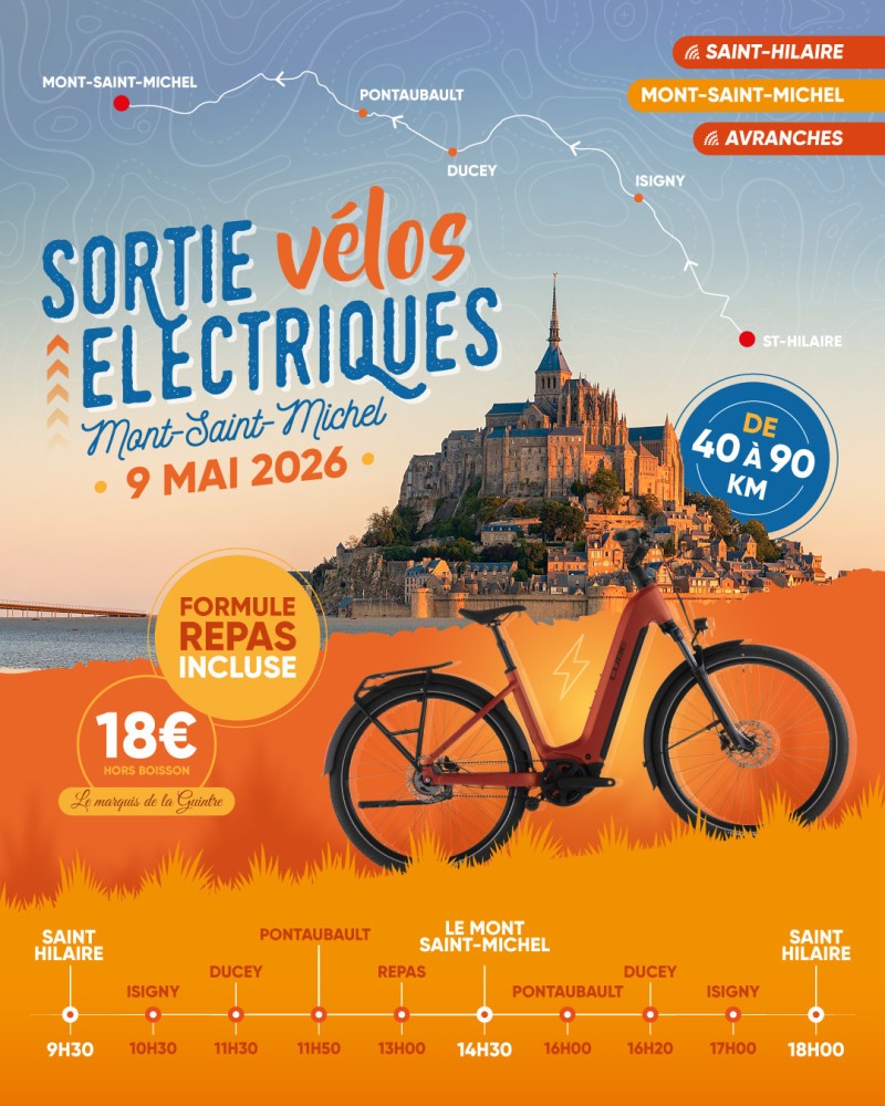 Sortie VAE Wareega Direction Mont-Saint-Michel