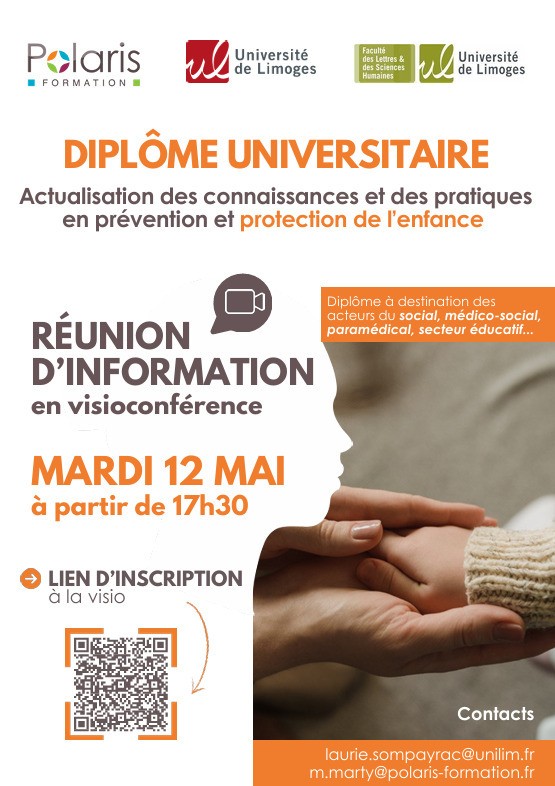 Découvrez le Diplôme Universitaire "Actualisation des Connaissances et des Pratiques en Prévention et Protection de l'Enfance" !
