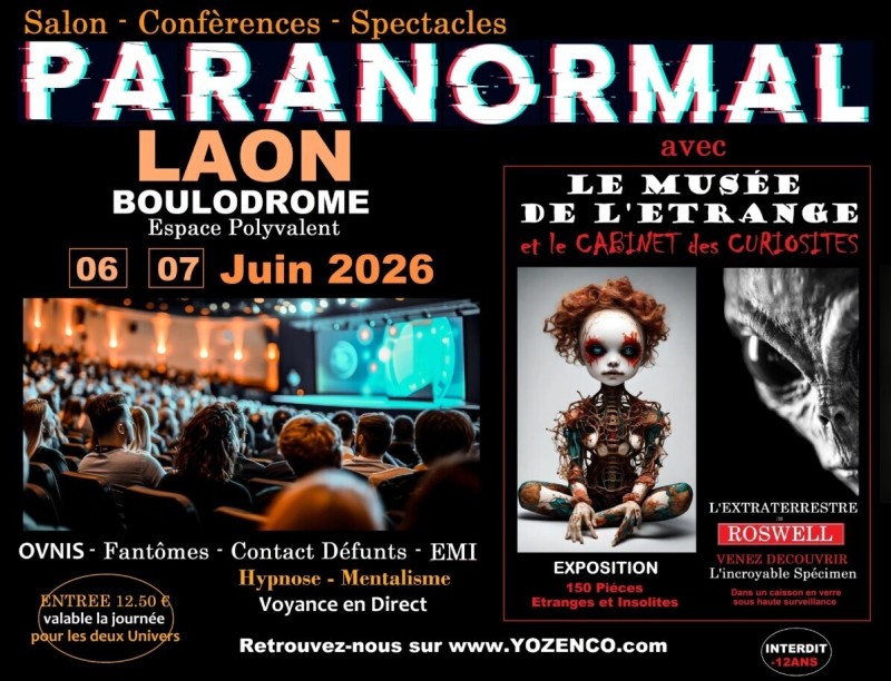 Salon du Paranormal au Boulodrome (Espace Polyvalent) à LAON