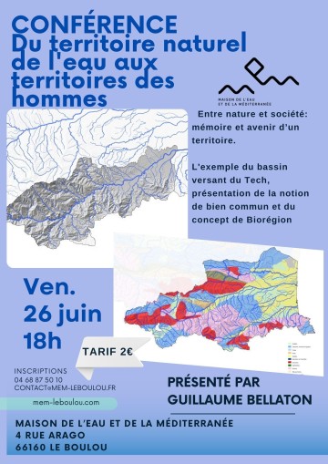 CONFÉRENCE –  Du territoire naturel de l’eau aux territoires des hommes, par Guillaume Bellaton