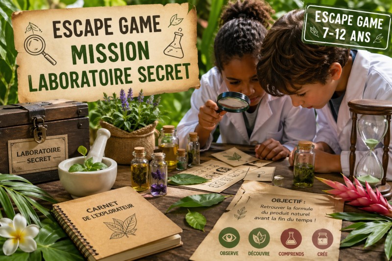 Escape game “Mission laboratoire secret”