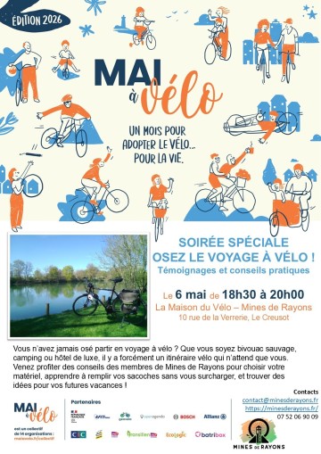 Soirée spéciale : Osez le voyage à vélo !