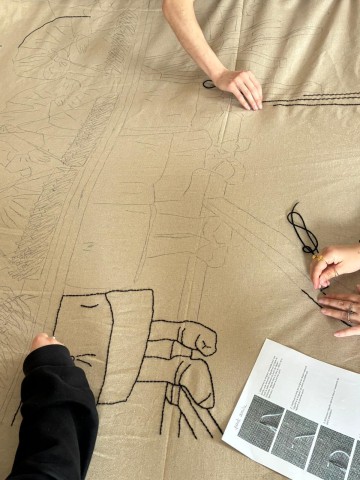 Atelier Broderie avec l'artiste Colleen Baranger