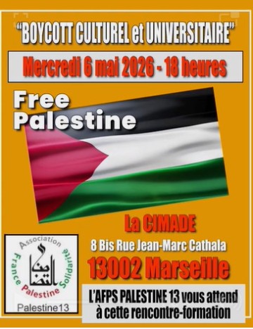 Rencontre-formation : "BOYCOTT CULTUREL et UNIVERSITAIRE"