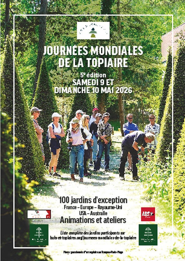 Journées mondiales de l'Art Topiaire 9 et 10 mai au Jardin de la Mothe en Aveyron