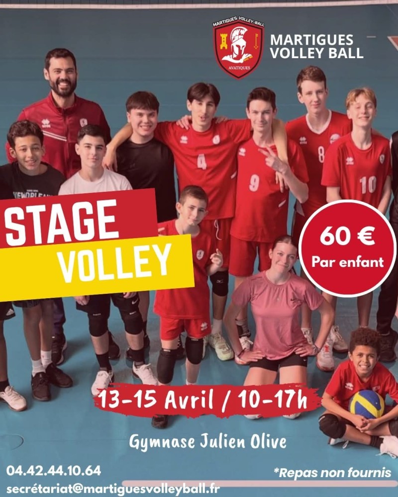 VOLLEY BALL. STAGE VACANCES DE PAQUES