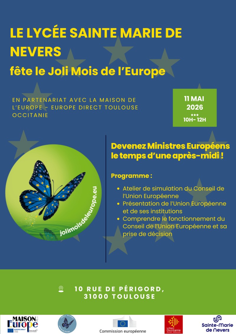 Simulation Européenne au lycée Sainte Marie de Nevers