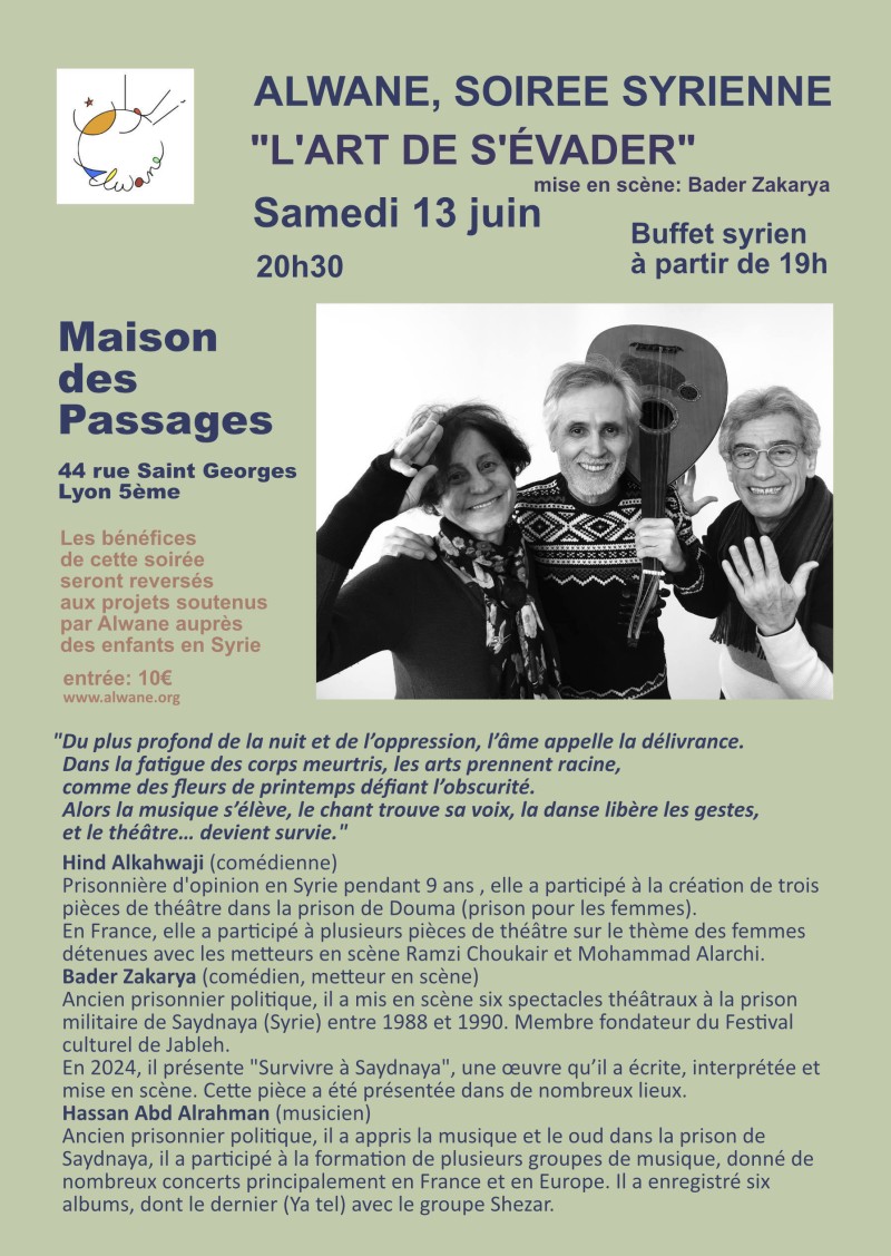 Soirée syrienne "L'art de s'évader"