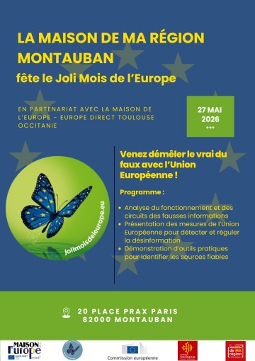 La Maison de Ma Région Montauban fête le Joli mois de l'Europe
