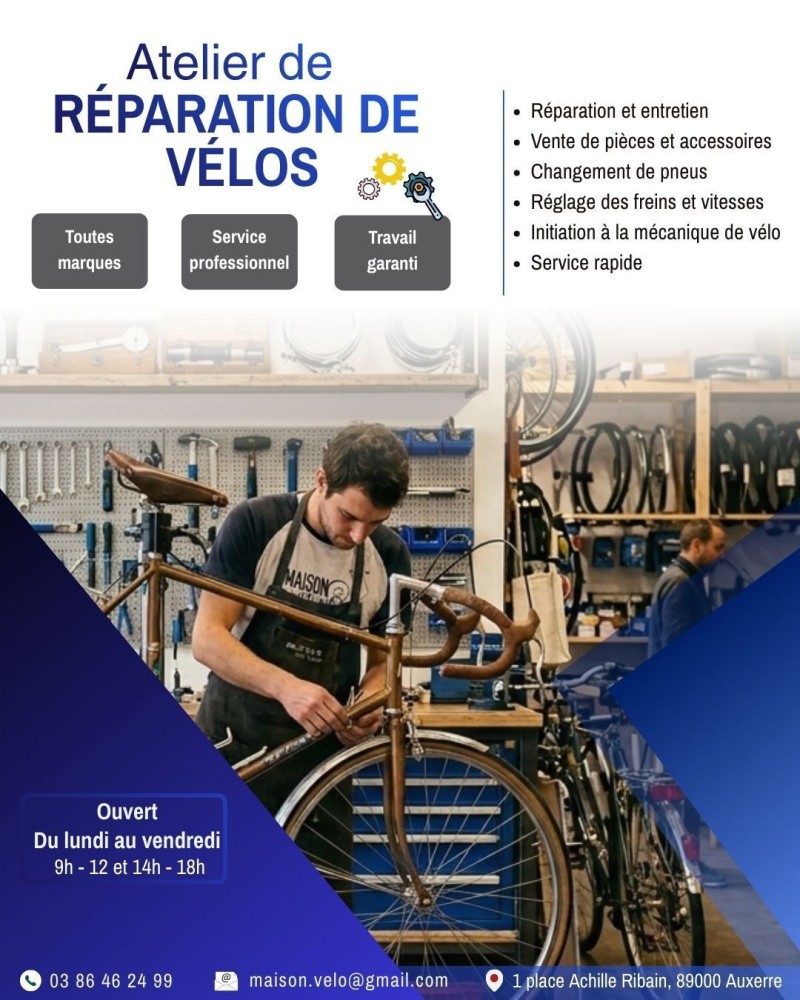 Atelier de réparation de vélos