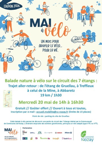 Balade nature à vélo sur le circuit des 7 étangs