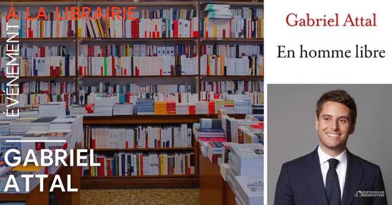 Dédicace de Gabriel Attal