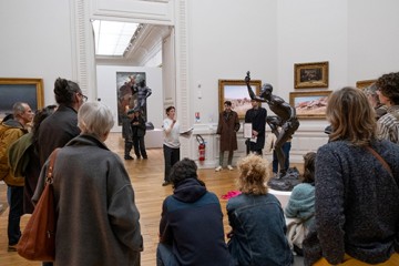 Les étudiants à l'oeuvre