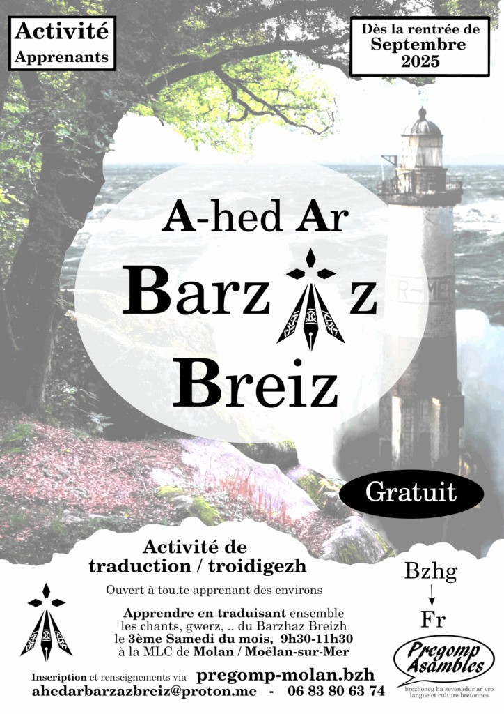 Atelier traduction "A-hed ar Barzaz Breizh"