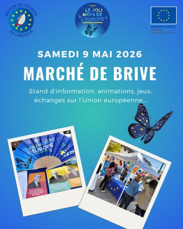 L'Europe s'invite au marché de Brive-la-Gaillarde !