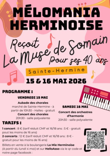 # MÉLOMANIA HERMINOISE REÇOIT LA MUSE DE SOMAIN