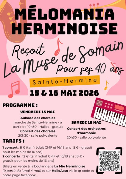 # MÉLOMANIA HERMINOISE REÇOIT LA MUSE DE SOMAIN