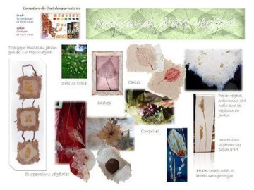 Exposition d'artisanat végétal