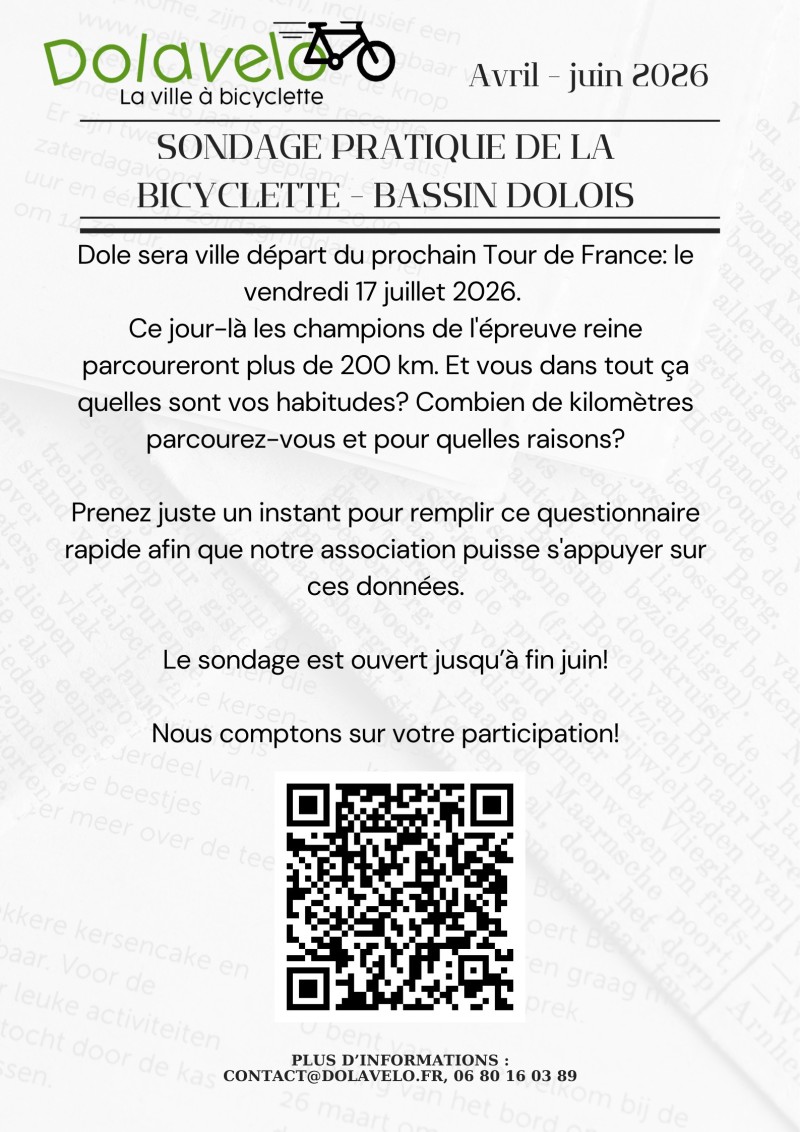 Sondage pratique de la bicyclette