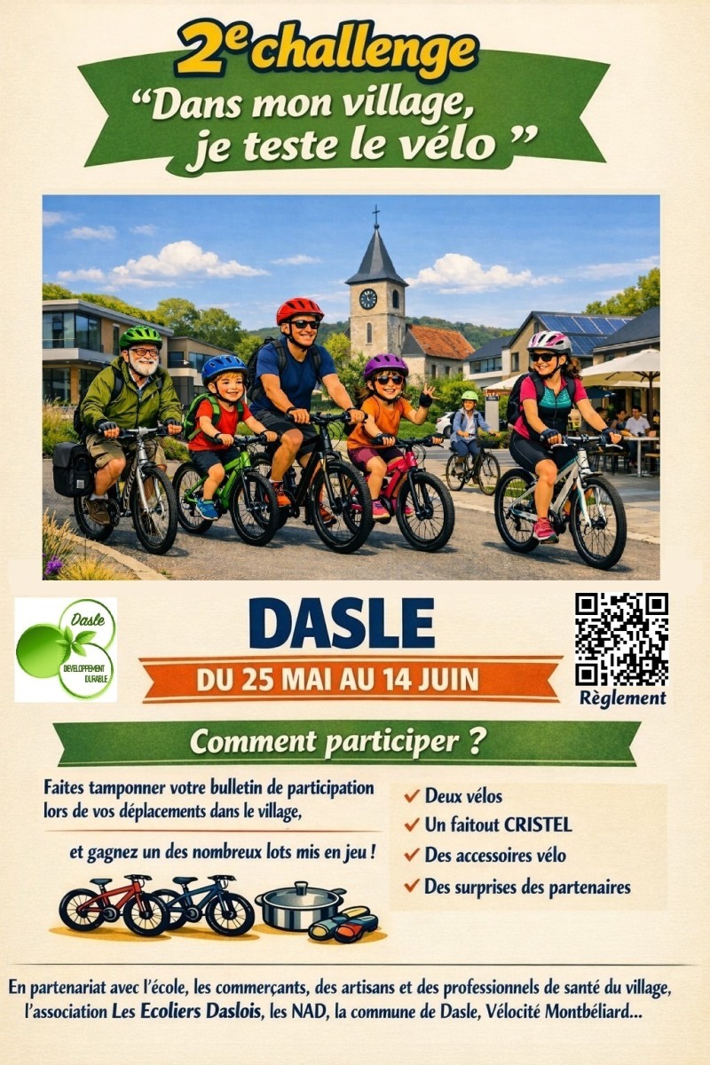 « Dans mon village, je teste le vélo »