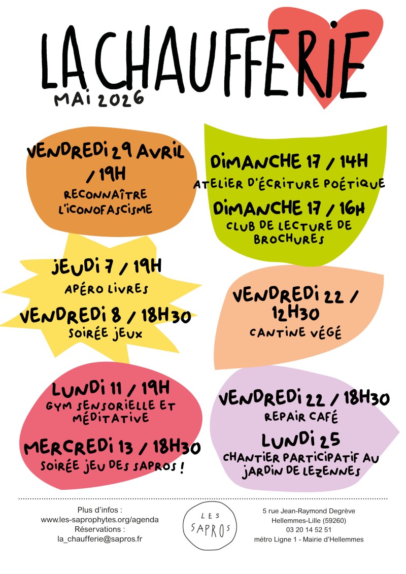 Le mois de mai à la Chaufferie