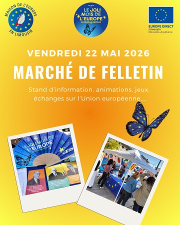 L'Europe s'invite au marché de Felletin !
