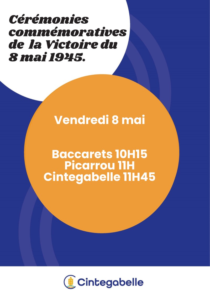 Cérémonies victoire du 8 mai 1945