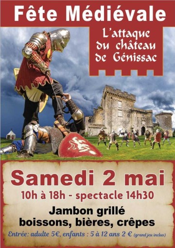 Fête médiévale - L'attaque du château de Génissac