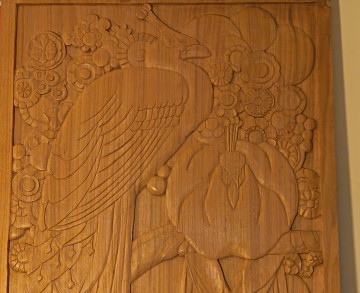 Visite de l'atelier d'une sculptrice sur bois