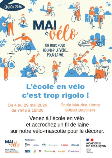 L’école en vélo, c’est trop rigolo !