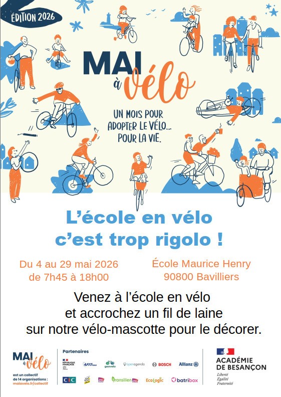 L’école en vélo, c’est trop rigolo !