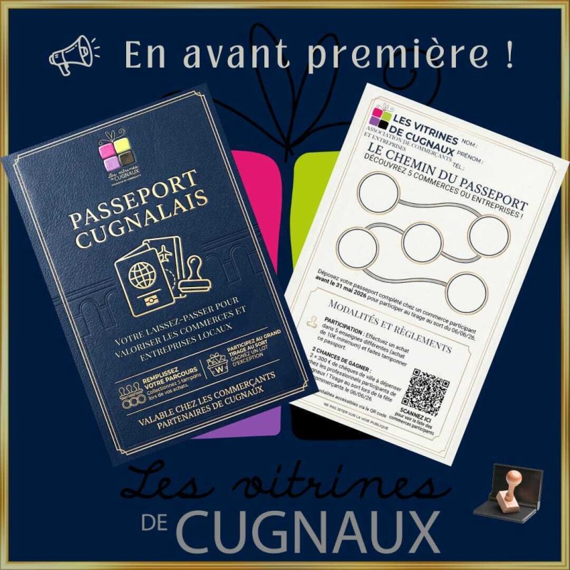 Le passeport cugnalais — grand jeu 2026 des Vitrines de Cugnaux