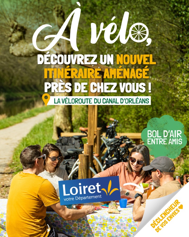 Découvrez la Véloroute du Canal d'Orléans !