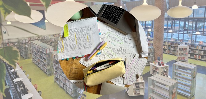 Espaces révisions à la médiathèque