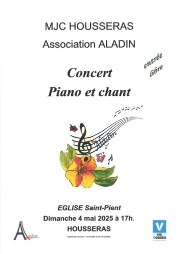 Concert Piano et Chant à Housseras