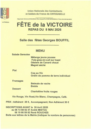 Repas du 8 mai des anciens combattants