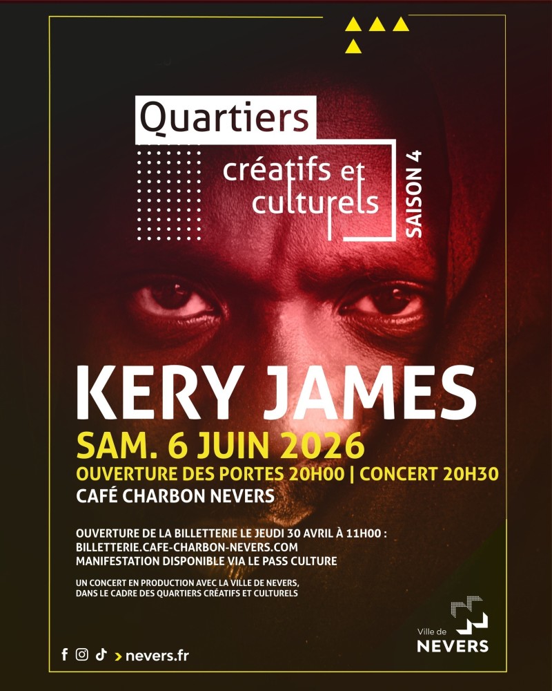 Quartiers Créatifs et Culturels Saison 4 - Concert Kery James 06.06.2026